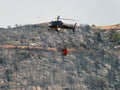 Helicopter with tank