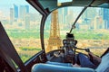 Helicopter on Tour Eiffel tower Royalty Free Stock Photo