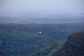 Helicopter over Waimea Canyon Royalty Free Stock Photo