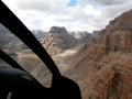 Helicopter Tour over the Grand Canyon seen from the pilot perspective