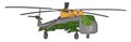 Helicopter; a type of airplane and its unique features vector or color illustration