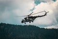 Helicopter used in Ukraine during airshow airpower in austria 2022 Royalty Free Stock Photo