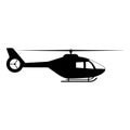 Helicopter vector icon Royalty Free Stock Photo