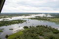 Helicopter View of Flooded Okavango Delta Royalty Free Stock Photo