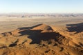 A helicopter view of Sossusvlei desert Royalty Free Stock Photo
