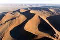 A helicopter view of Sossusvlei desert Royalty Free Stock Photo