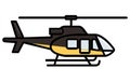 Helicopters Aircrafts Illustration, Flying Colorful Choppers, Air Transportation Flat Vector Illustration