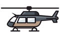 Helicopters Aircrafts Illustration, Flying Colorful Choppers, Air Transportation Flat Vector Illustration