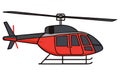 Helicopters Aircrafts Illustration, Flying Colorful Choppers, Air Transportation Flat Vector Illustration