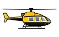 Helicopters Aircrafts Illustration, Flying Colorful Choppers, Air Transportation Flat Vector Illustration