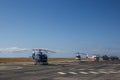 Helicopters at the Heliport of Nice