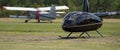 HELICOPTERS AND PLANES IN BORNE SULINOWO Royalty Free Stock Photo