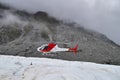 Helicopter at Fox Glacier in New Zealand