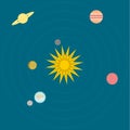 Solar System cartoon