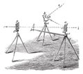 Heliograph vintage engraving