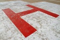 Helipad H Royalty Free Stock Photo