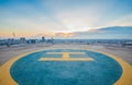 Helipad on top of the building