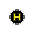 Helipad vector icon