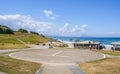 Heliport at the Milady beach, in Biarritz, France Royalty Free Stock Photo