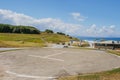 Heliport in Milady Beach, Biarritz, France Royalty Free Stock Photo
