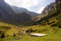 Heliport for the mountain rescue helicopter Royalty Free Stock Photo