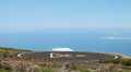 Heliport in the mountain. Spain. Canary Islands. La Palma Royalty Free Stock Photo