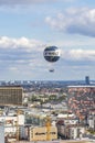 Helium balloon `Welt Balloon` in the sky above Berlin, Germany