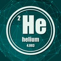 Helium chemical element.