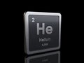 Helium He, element symbol from periodic table series Royalty Free Stock Photo
