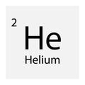 helium symbol. Icon for medical design. Vector illustration. stock image.