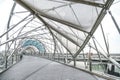 Helix bridge, one of landmarks in Singapore Royalty Free Stock Photo