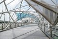 Helix bridge, one of landmarks in Singapore Royalty Free Stock Photo