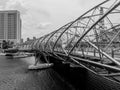 Helix Bridge Singapore Architecture Design Royalty Free Stock Photo