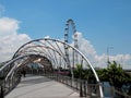 Helix Bridge & Singapore Flyer