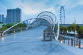 Helix Bridge, Singapore Royalty Free Stock Photo