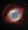 The helix nebula - a gaseous envelope expelled by a dying star Royalty Free Stock Photo