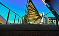 Helix Pedestrian Bridge, Kinnear Park Royalty Free Stock Photo