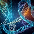 Helix structure of abstract DNA Design on natural Background Royalty Free Stock Photo