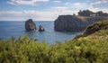 Hell Cliffs Coastal Path, Acantilados del Infierno Trail in Spain Royalty Free Stock Photo