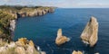 Hell Cliffs Coastal Path, Acantilados del Infierno Trail in Spain Royalty Free Stock Photo