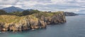 Hell Cliffs Coastal Path, Acantilados del Infierno Trail in Asturias Royalty Free Stock Photo