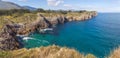 Hell Cliffs Coastal Path in Asturias, Spain Royalty Free Stock Photo