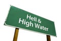 Hell & High Water road sign