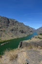 Snake River Hell`s Canyon from Black Point vertical Royalty Free Stock Photo