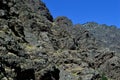 Hell`s Canyon Oregon and Idaho volcanic rock and limestone geologic feature horizontal Royalty Free Stock Photo