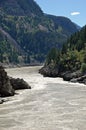 River flowing through valley