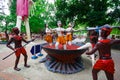 Hell statue at thailand temple