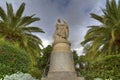 Hellas and Lord Byron statue in Athens