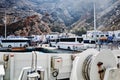 Hellenic Seaways at Athinios Port, SANTORINI Royalty Free Stock Photo