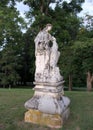 Hellenic style sculpture in the park of Mills-Livingston Mansion on the Hudson River, Staatsburg, NY